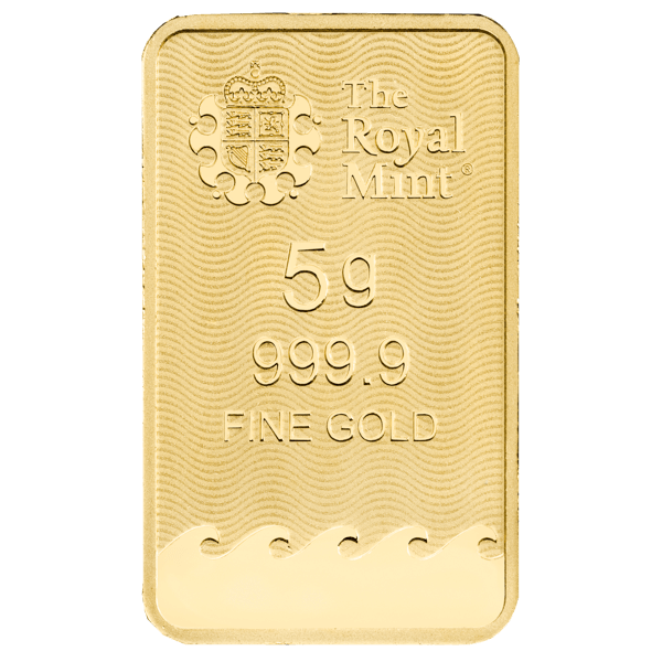 5gram Britannia Gold Minted bar 9999 Gold