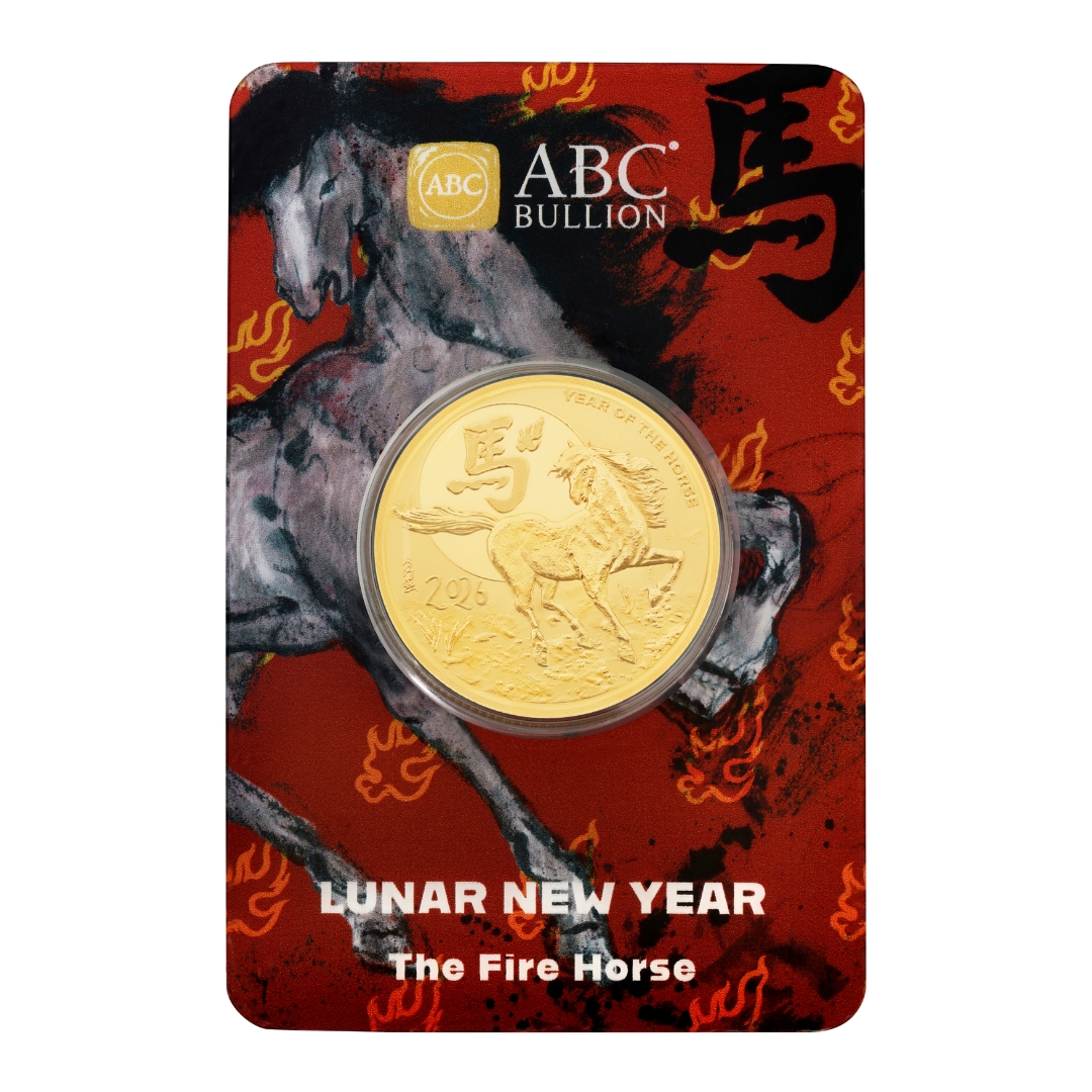 1oz ABC Lunar Horse Gold coin - Blister Pack Gold