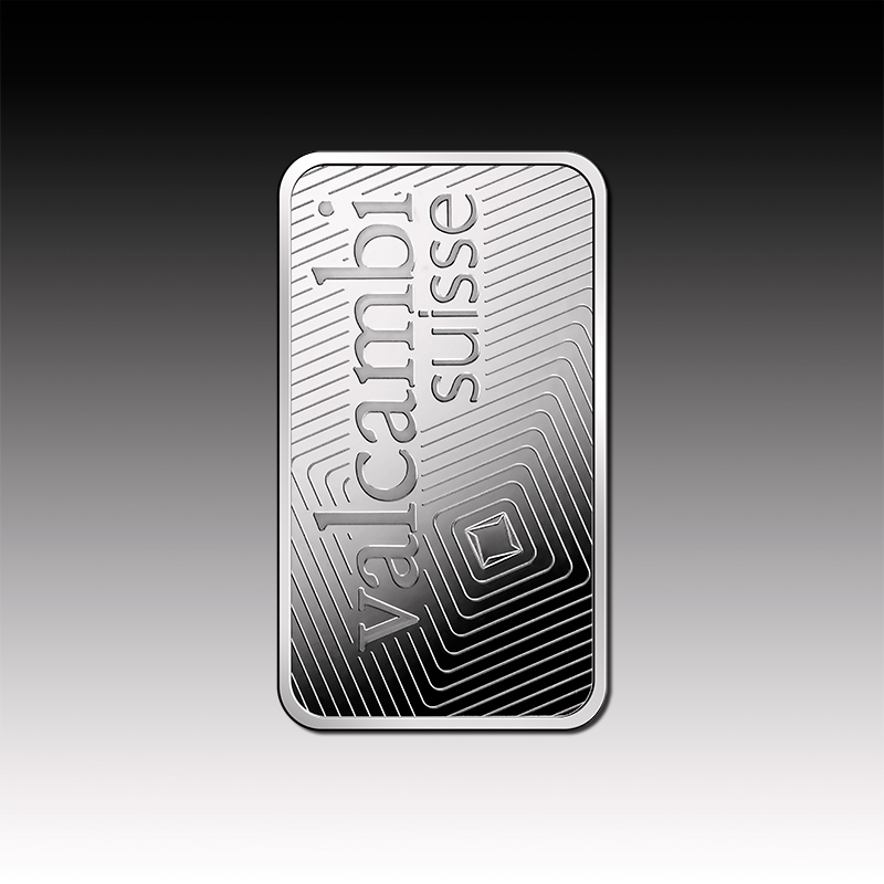 100g Valcambi Palladium Minted bar 999.5 Palladium