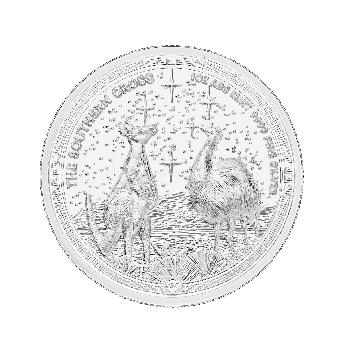 1oz ABC Silver Southern Cross Coin - High Relief Silver