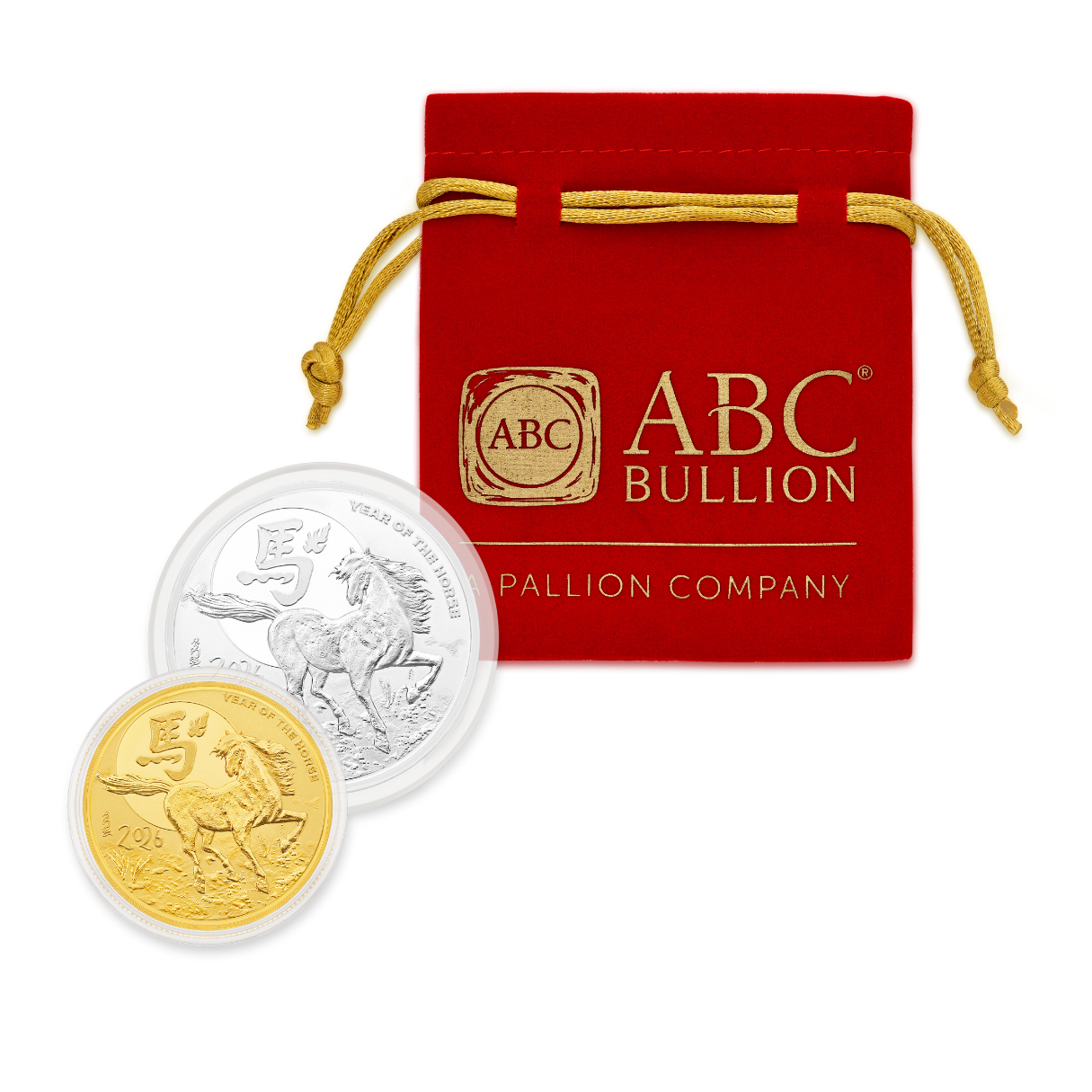 1oz ABC Lunar Horse Silver Coin Silver